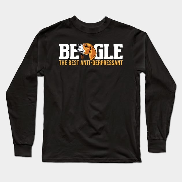 Beagle the best anti - depressant Long Sleeve T-Shirt by doglover21